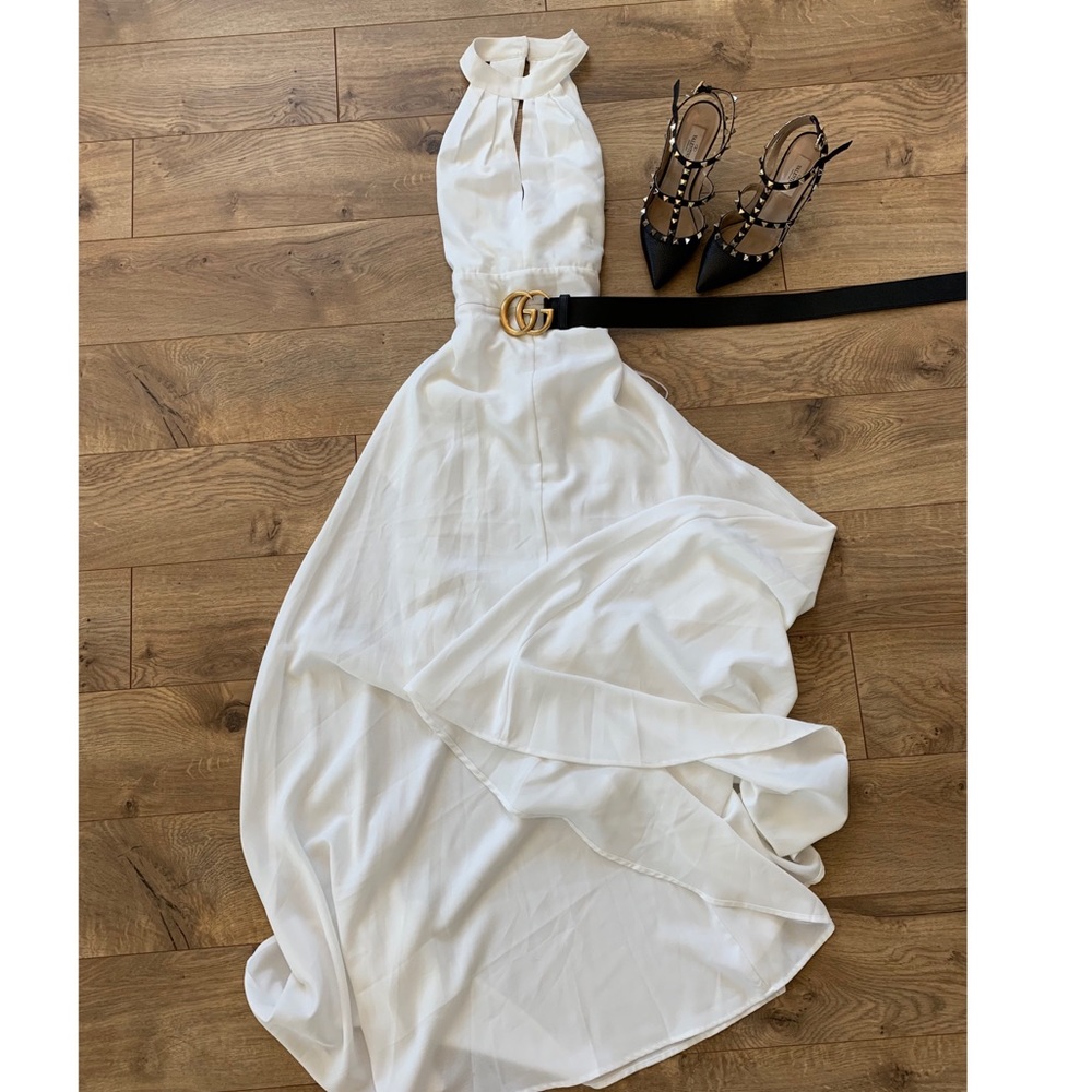 White long dress